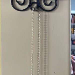 Faux pearl necklace